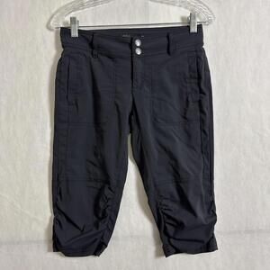 Prana Women's Size 0 Black Nylon Revenna Knicker Shorts